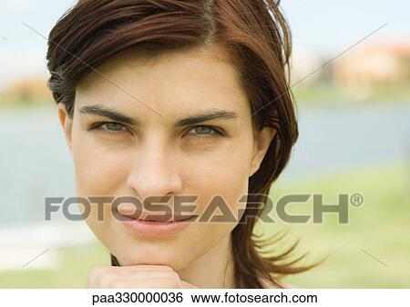 Stock Photograph - Woman's face. Fotosearch