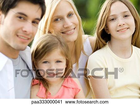 Stock Image - Family portrait. Fotosearch