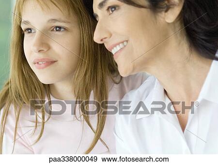Girl and mature woman, portrait View Large Photo Image Stock Photo - Girl and mature woman, portrait. Fotosearch