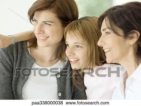 Three generations of women View Large Photo Image Stock Photo - Three generations of women. Fotosearch