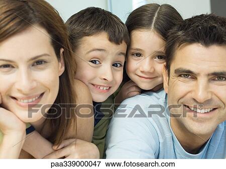 Family portrait, close-up View Large Photo Image Stock Photo - Family portrait, close-up. Fotosearch