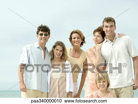 Group portrait on beach View Large Photo Image Stock Image - Group portrait on beach. Fotosearch