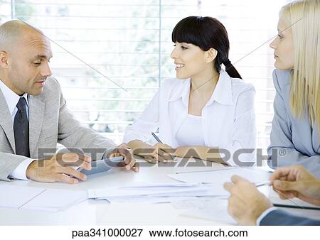 Business meeting View Large Photo Image Stock Photo - Business meeting. Fotosearch