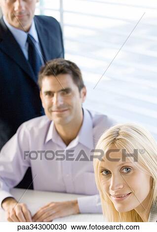 Business executives in office View Large Photo Image Stock Image - Business executives in office. Fotosearch