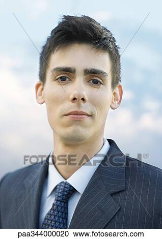 Young businessman, portrait View Large Photo Image Stock Image - Young businessman, portrait. Fotosearch