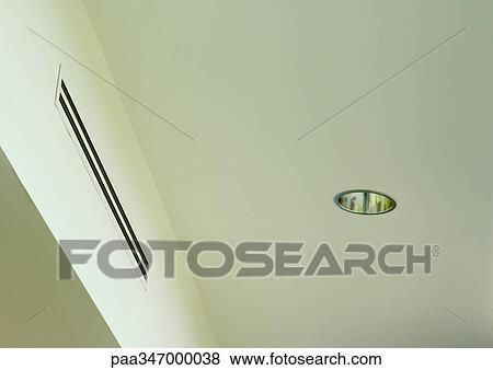 Air duct and ceiling light View Large Photo Image Stock Photo - Air duct and ceiling light. Fotosearch
