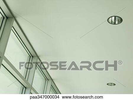 Ceiling lights and windows View Large Photo Image Picture - Ceiling lights and windows. Fotosearch