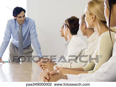 Business meeting View Large Photo Image Stock Image - Business meeting. Fotosearch