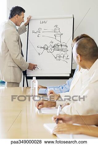 Businessman giving presentation View Large Photo Image Stock Photo - Businessman giving presentation. Fotosearch