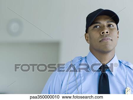 Stock Image - Security guard. Fotosearch