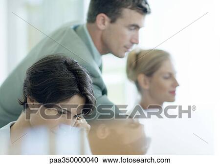 Three office workers View Large Photo Image Stock Image - Three office workers. Fotosearch