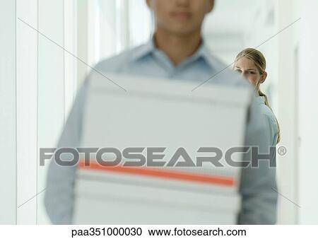 Office workers in corridor View Large Photo Image Stock Image - Office workers in corridor. Fotosearch