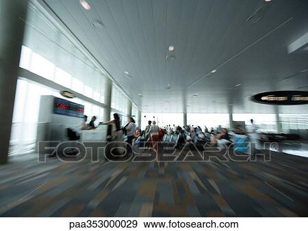 Airport interior, defocused View Large Photo Image Stock Photo - Airport interior, defocused. Fotosearch