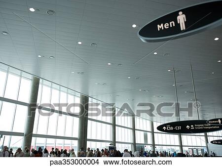 Men's restroom sign in airport View Large Photo Image Picture - Men's restroom sign in airport. Fotosearch
