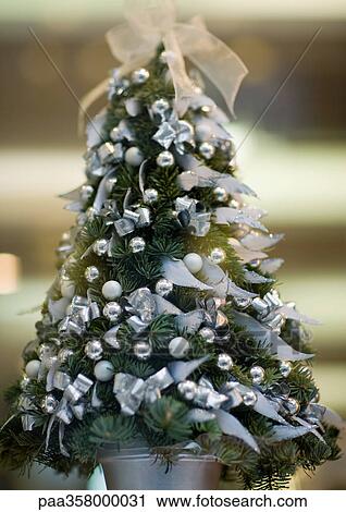 Stock Image - Miniature christmas tree. Fotosearch