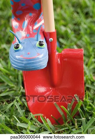 Gardening boot and shovel View Large Photo Image Picture - Gardening boot and shovel. Fotosearch