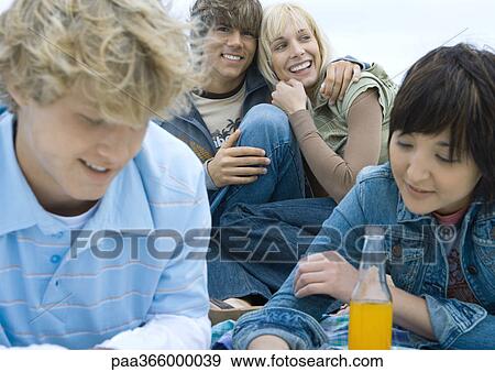 Stock Photo - Young adult friends. Fotosearch