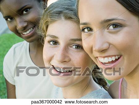 Preteen friends, portrait View Large Photo Image Stock Image - Preteen friends, portrait. Fotosearch