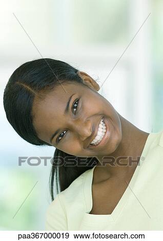 Stock Photo - Teen girl, portrait. Fotosearch