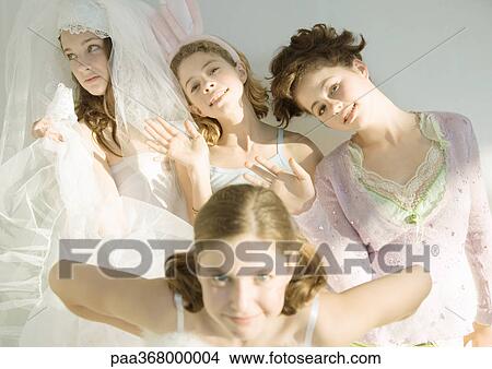 Preteen girls dressed up in costumes View Large Photo Image Picture - Preteen girls dressed up in costumes. Fotosearch