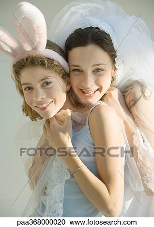 Preteen girls dressed up in costumes View Large Photo Image Stock Image - Preteen girls dressed up in costumes. Fotosearch