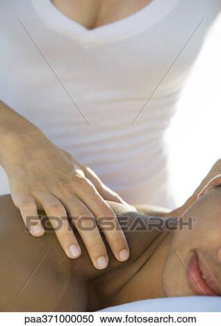 Man having massage View Large Photo Image Stock Image - Man having massage. Fotosearch