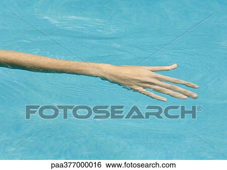 Woman's arm in water View Large Photo Image Stock Photograph - Woman's arm in water. Fotosearch