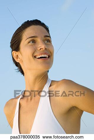 Stock Photography - Woman smiling, portrait. Fotosearch