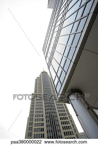 Skycraper, low angle view View Large Photo Image Stock Image - Skycraper, low angle view. Fotosearch