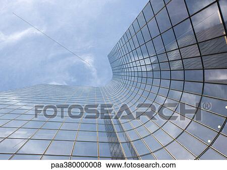 Stock Photo - Skycraper, low angle view. Fotosearch