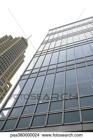 Skycrapers, low angle view View Large Photo Image Picture - Skycrapers, low angle view. Fotosearch