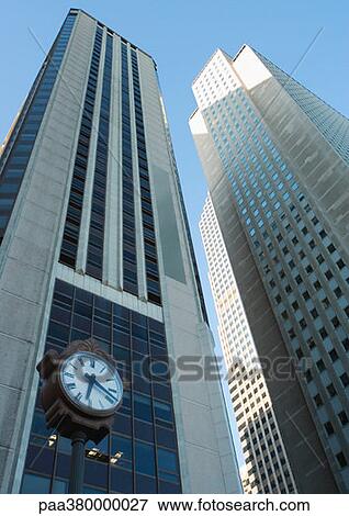 Skycrapers, low angle view View Large Photo Image Stock Photo - Skycrapers, low angle view. Fotosearch