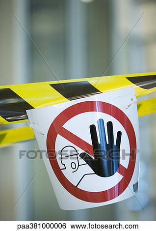 Warning sign View Large Photo Image Stock Photograph - Warning sign. Fotosearch