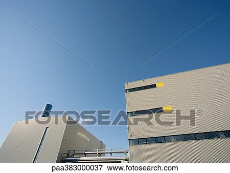 Paper plant, factory building View Large Photo Image Stock Photo - Paper plant, factory building. Fotosearch