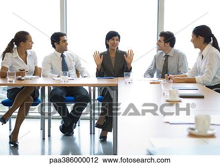 Meeting in conference room View Large Photo Image Stock Image - Meeting in conference room. Fotosearch