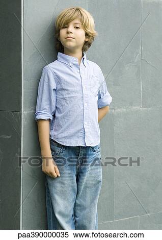 Boy, portrait, three quarter length View Large Photo Image Stock Photography - Boy, portrait, three quarter length. Fotosearch