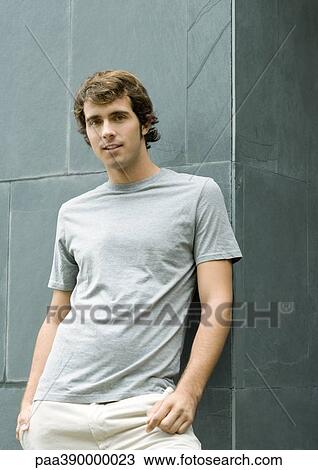 Stock Image - Young man, portrait. Fotosearch