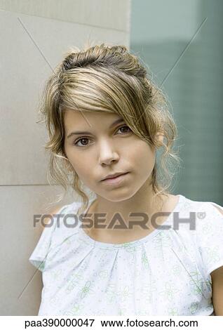Young woman, portrait View Large Photo Image Stock Photo - Young woman, portrait. Fotosearch