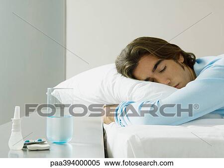 Stock Photography - Man sleeping. Fotosearch