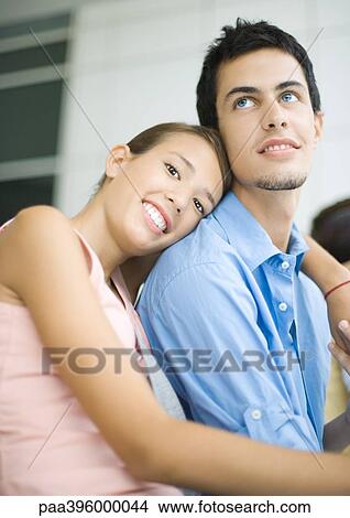 Picture - Teen couple, portrait. Fotosearch