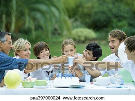 Outdoor birthday party View Large Photo Image Picture - Outdoor birthday party. Fotosearch