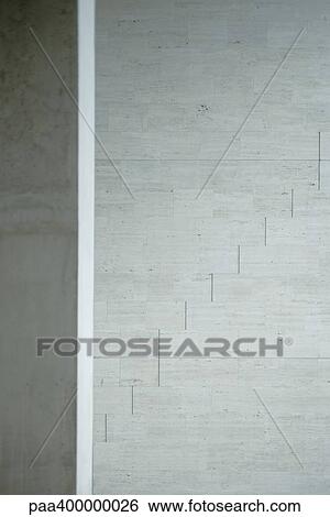 Stock Photograph - Architectural detail, concrete wall. Fotosearch