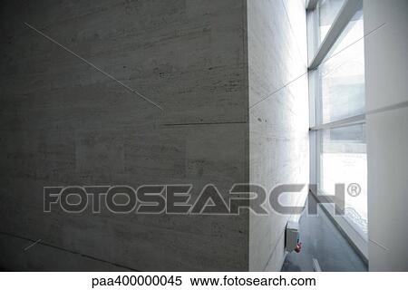 Stock Photography - Architectural detail, concrete wall. Fotosearch