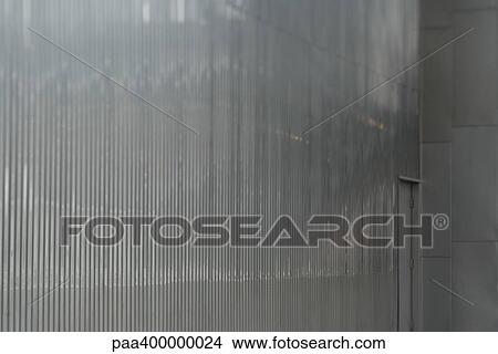Picture - Architectural detail, metal wall. Fotosearch