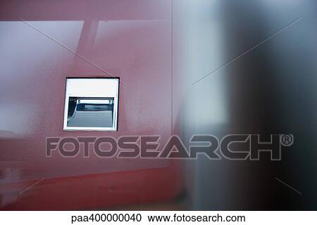 Stock Image - Architectural detail, office building mailbox. Fotosearch