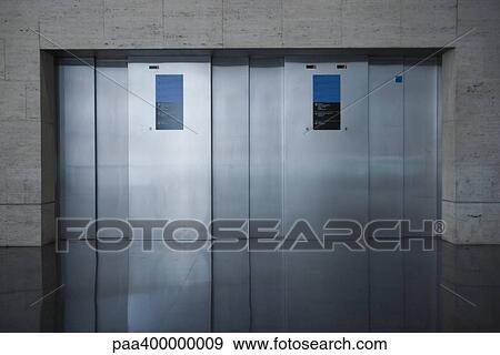 Stock Photo - Elevators. Fotosearch