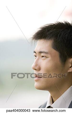 Businessman, close-up of face, profile View Large Photo Image Stock Image - Businessman, close-up of face, profile. Fotosearch