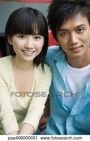 Young couple, portrait View Large Photo Image Stock Image - Young couple, portrait. Fotosearch