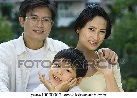 Stock Photo - Family, portrait. Fotosearch