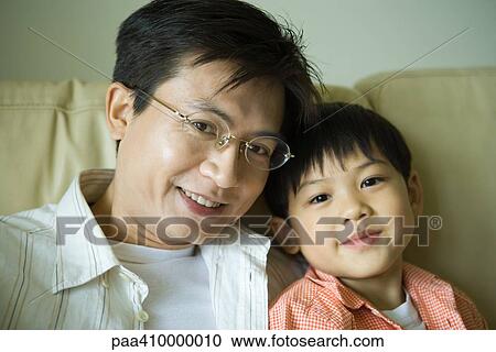 Father and son, portrait View Large Photo Image Stock Image - Father and son, portrait. Fotosearch